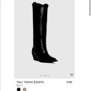 ANINE BING TALL TANIA BOOTS SIZE 6.5 (37)